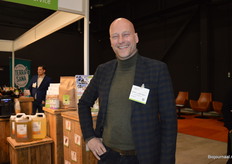 Nog een bekende in het gangpad: Febijan van Veen van Kaasmakerij Hooidammer.